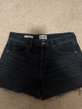 Universal High Waist Women’s Denim Shorts in Black